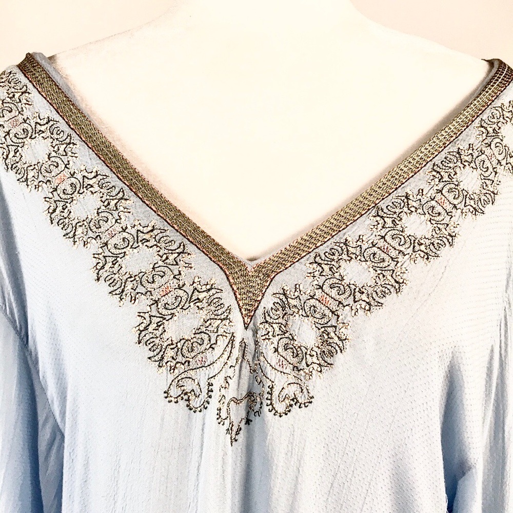 Free People Wild One Embroidered Peasant Tunic. S - Picture 5 of 8